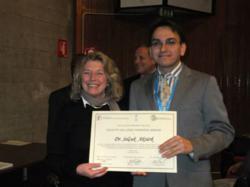 Chiara Bernardoni and 2012 Gallieno Denardo prize winner Selçuk Aktürk.